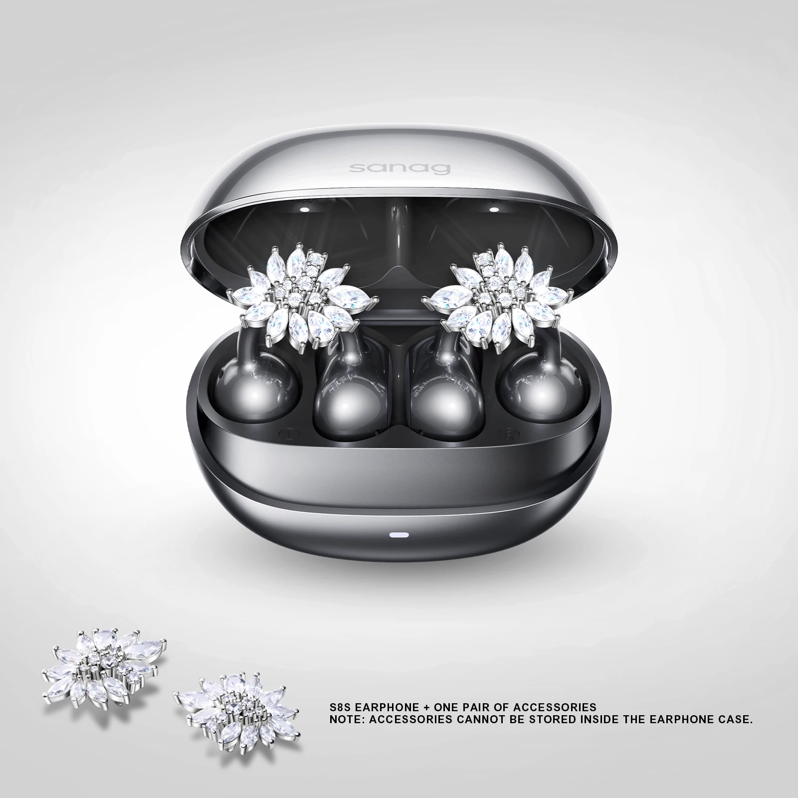 Sanag S8S AI Open Ear Clip-on-Kopfhörer, HiFi, verlustfreie Klangqualität, KI-Übersetzung, kabellose Bluetooth-Kopfhörer, Panorama-Sound 4