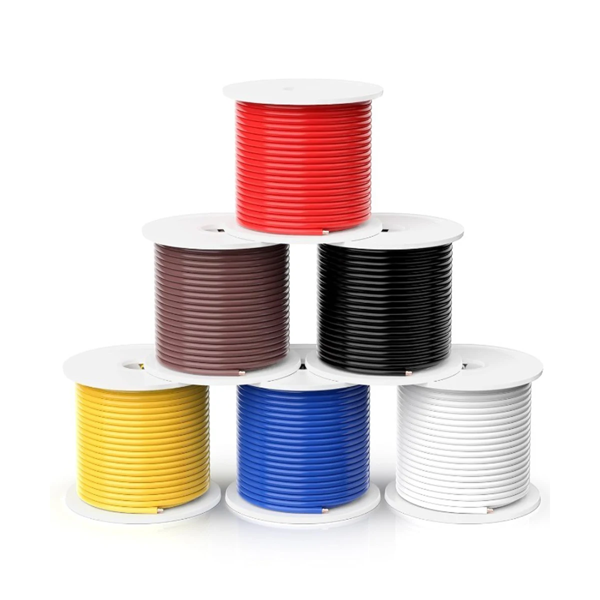 

6 Color 12-13-14-16-17-18-20-22-24-26-28-30 AWG Silicone Electrical Wire 18 Gauge Stranded Tinned Copper Hookup Wires with Tool