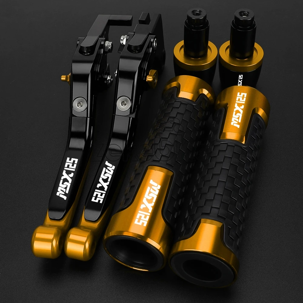 Motorcycle Accessories Adjustable Brake Clutch Levers Handlebar Grips Handgrip FOR HONDA MSX125 GROM125 MSX 125 msx125 2025 2026