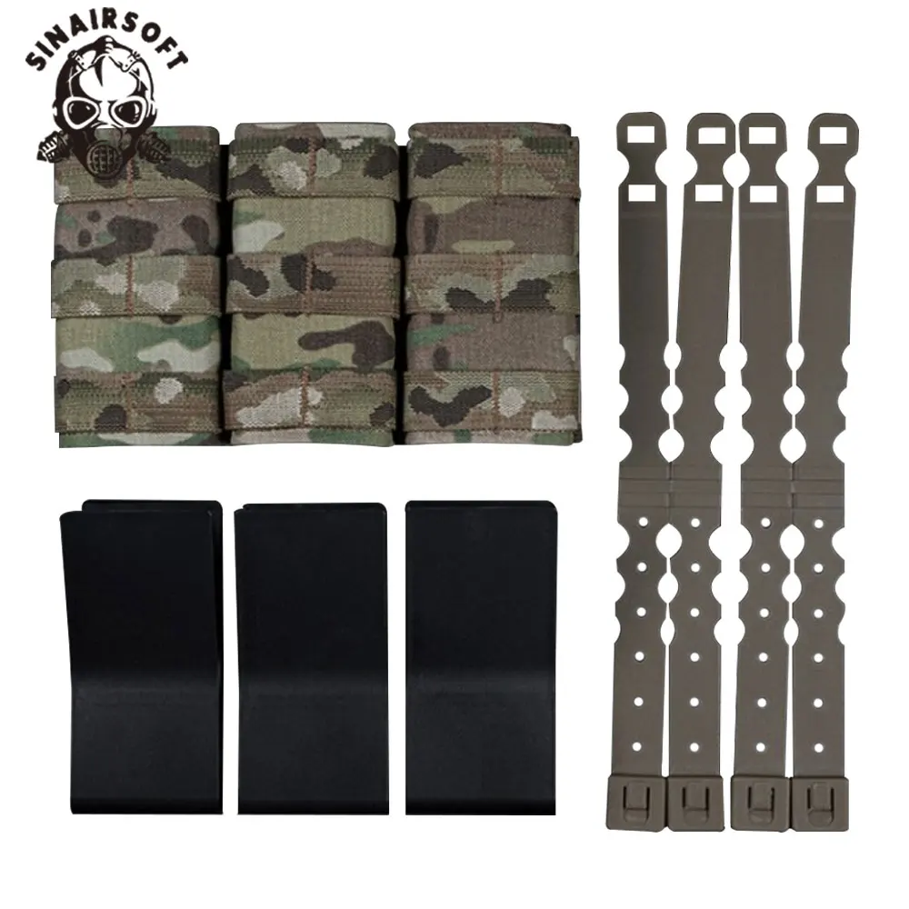 SINAIRSOFT Triple Portacargadores Largos 5,56 AR15 M4 MOLLE Malice Clip - imagen 4