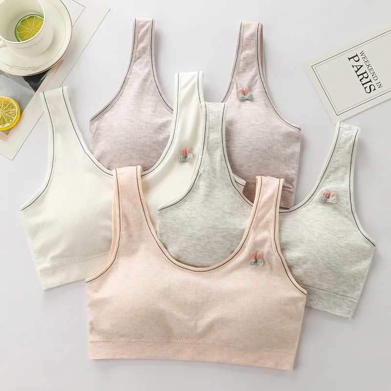 Adolescent Girls Underwear Junior High School Students High School Students Big Boy Developmental Small Undershirt Teen Bra