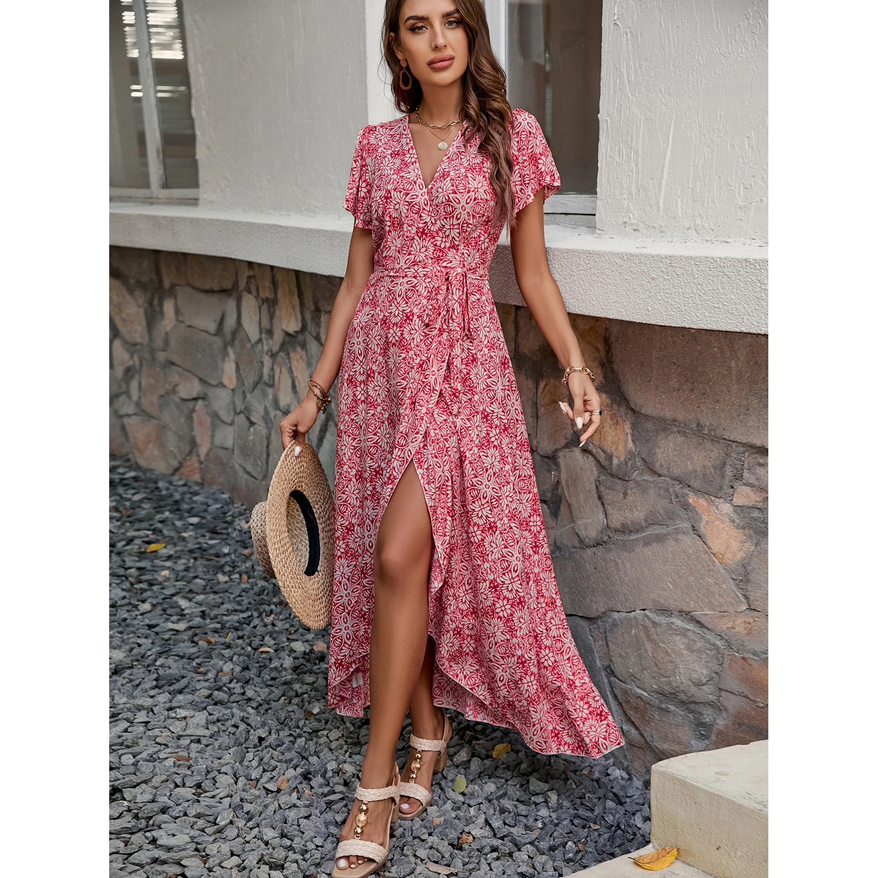 

Новая цельная пляжная юбка Ele Dr, хлопковая макси-юбка Beach Vaion Independent Station Wrap Dr Large Bell Sve Dr