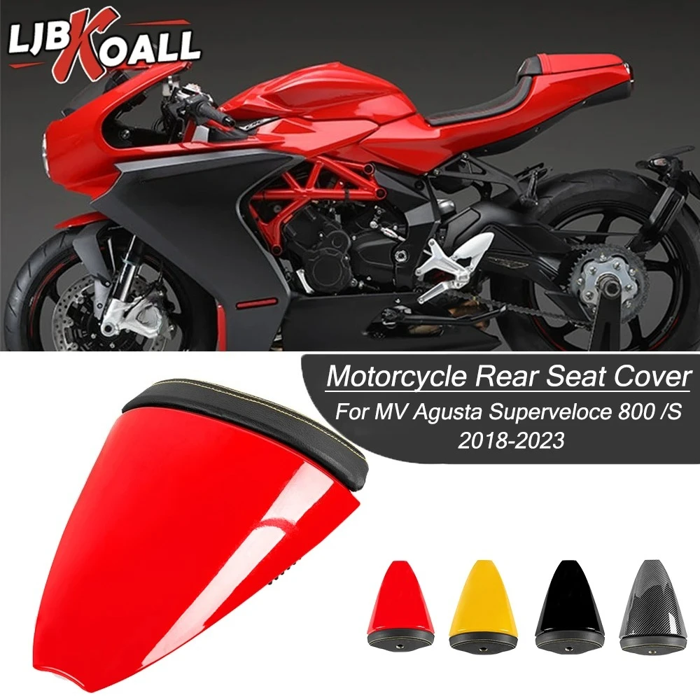 

LJBKOALL Rear Seat Cover for MV Agusta Superveloce 800 2018-2023 Rear Passenger Pillion Cover Solo Seat Fairing Cowl Accessories