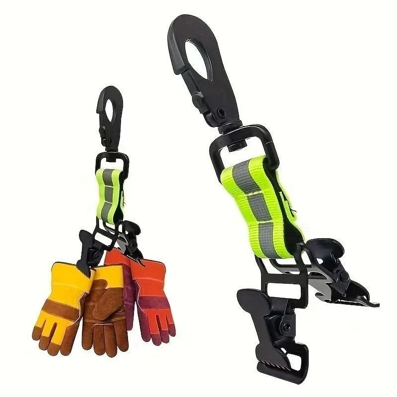 Outdoor Gear Clip Holder, 360° Rotatable Glove Hanger Clip for Camping Hiking Work Safety Gloves
