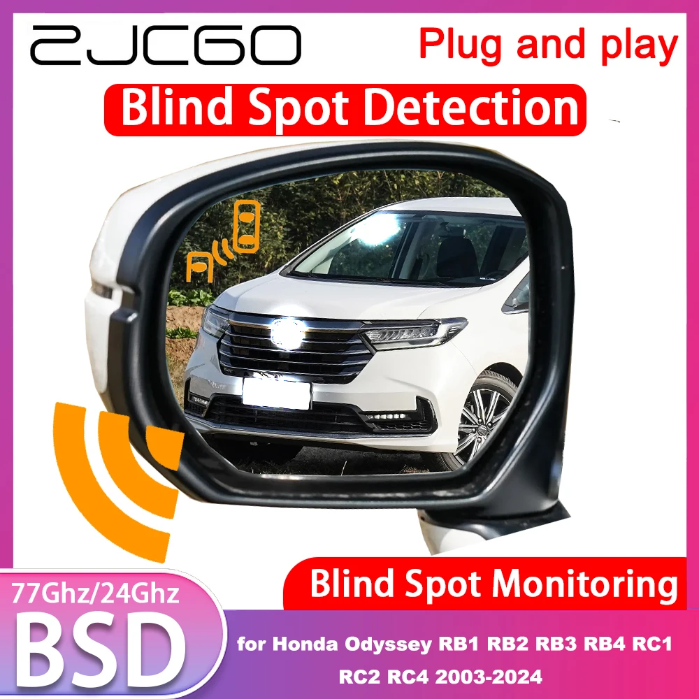 for Honda Odyssey RB1 RB2 RB3 RB4 RC1 RC2 RC4 2003-2024 Blind Spot Detection Monitoring Warning Lane Assist System 77GHz Radar