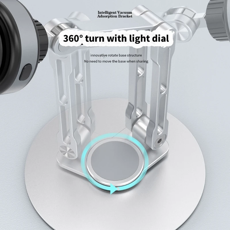 Tablet Stand Phone Stands Holder with Vacuum Suction Cup Aluminium Alloy Bracket