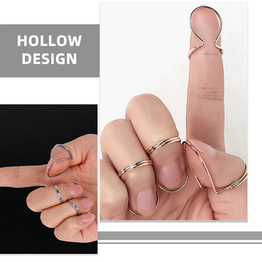 

1 set Finger Picks Set Lightweight Ergonomic Banjo Guitar Bass Thumb Picks Musical Instrument Accessories Silver Metal