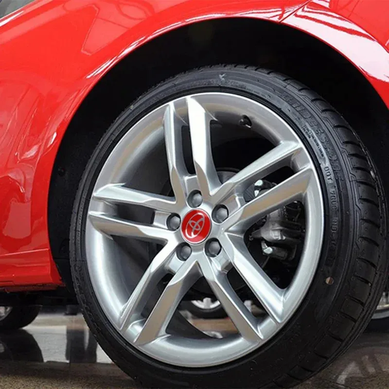 4Pcs 60MM Car Wheel Center Hub Caps Badge Tire Rim Covers For Toyota Fortuner Chr Verso Prius Hiace Yaris TRD Corolla GR Sport view 6