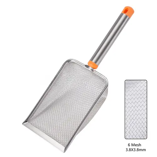 Stainless Steel Fine Mesh Cat Litter Scoop Easy To Clean Non-Stick Shovel For Reptiles Sand Efficient Durable Litter Scoop - Image 8