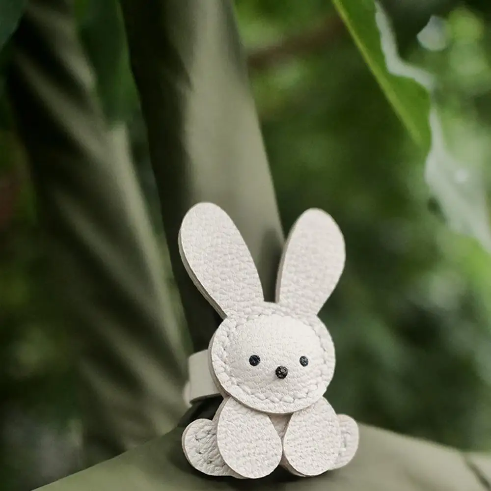 New Little White Rabbit Bags Charm Cute White Pendant Bag Decoration Accessory Handmade Adjustable Cute Bunny Bags Pendant Decor