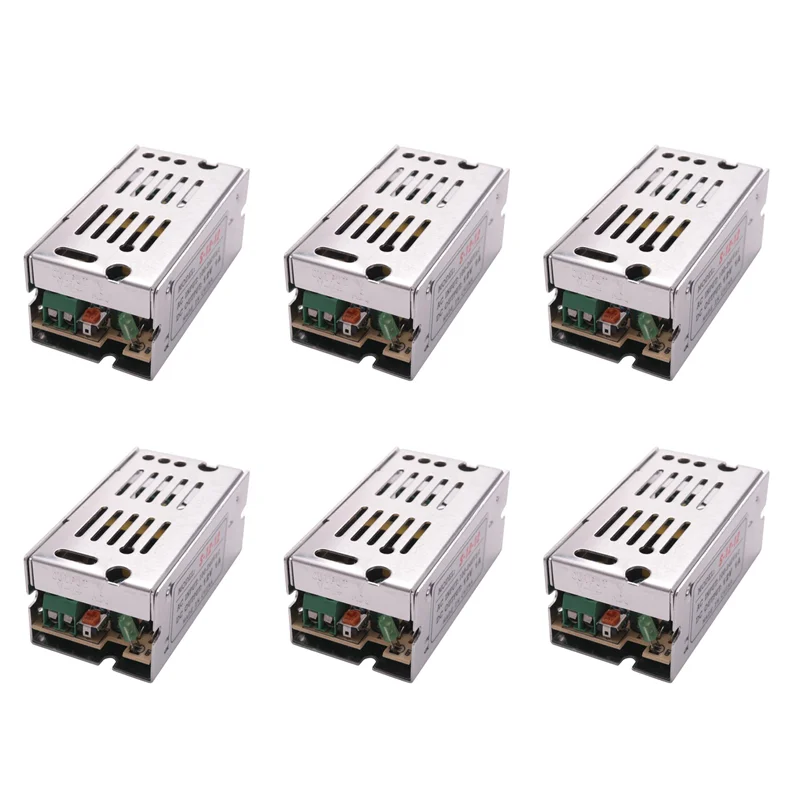 A23P 6X Voltage Transformer Power Supply AC 110/220V To DC 12V 1A Silver