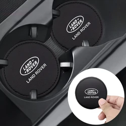 Voor Land Rover Sport Range Rover 2 3 Freelander Evoque 2 3 Defender 2 Stuks Auto Coaster Water Cup Fles houder Mat Anti-Slip Pads