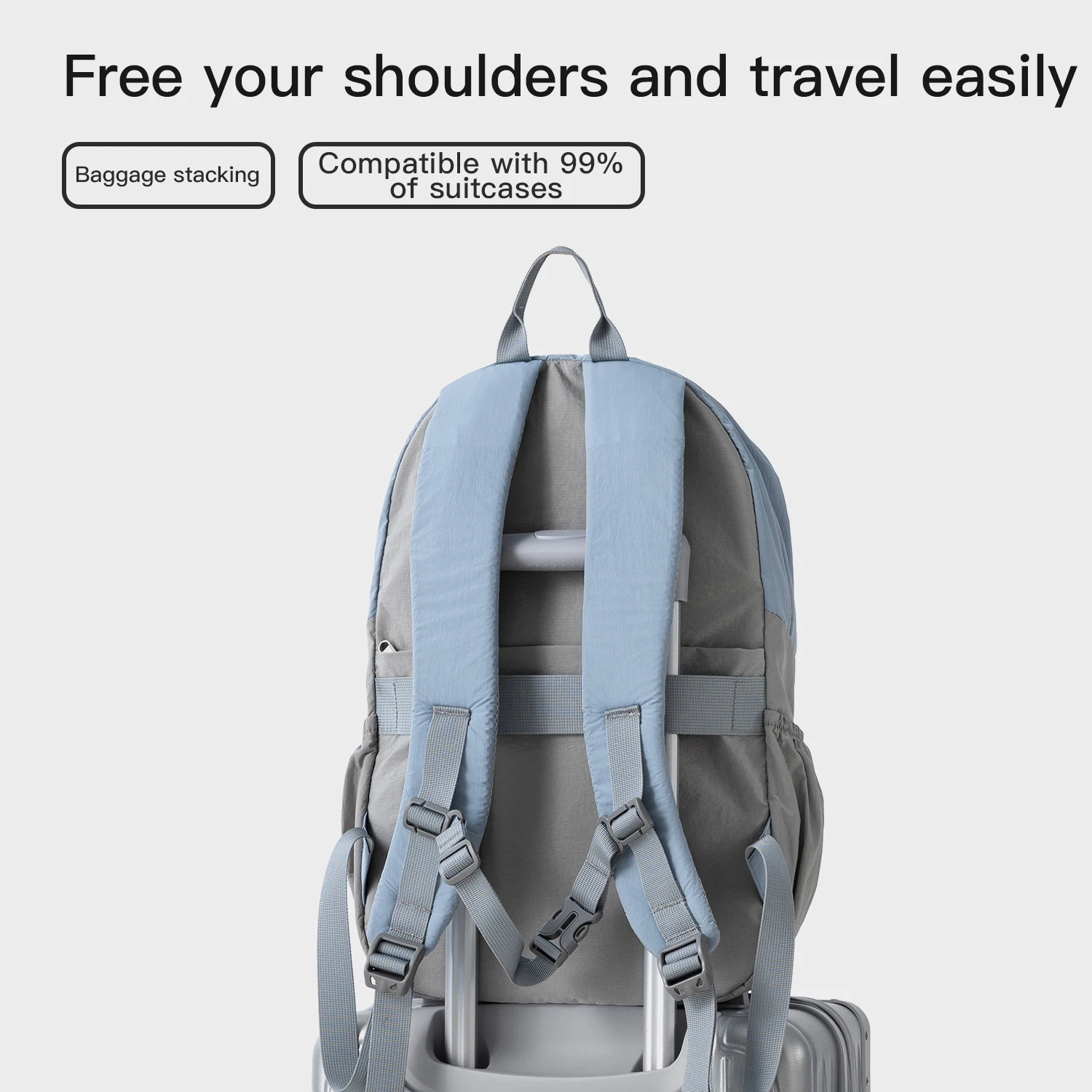 Fouvor حقائب ظهر للسفر كبيرة للنساء طائرة المقصورة حقائب الظهر النايلون الرياضة عادية موضة كلية حقائب الظهر المدرسية 3068-09