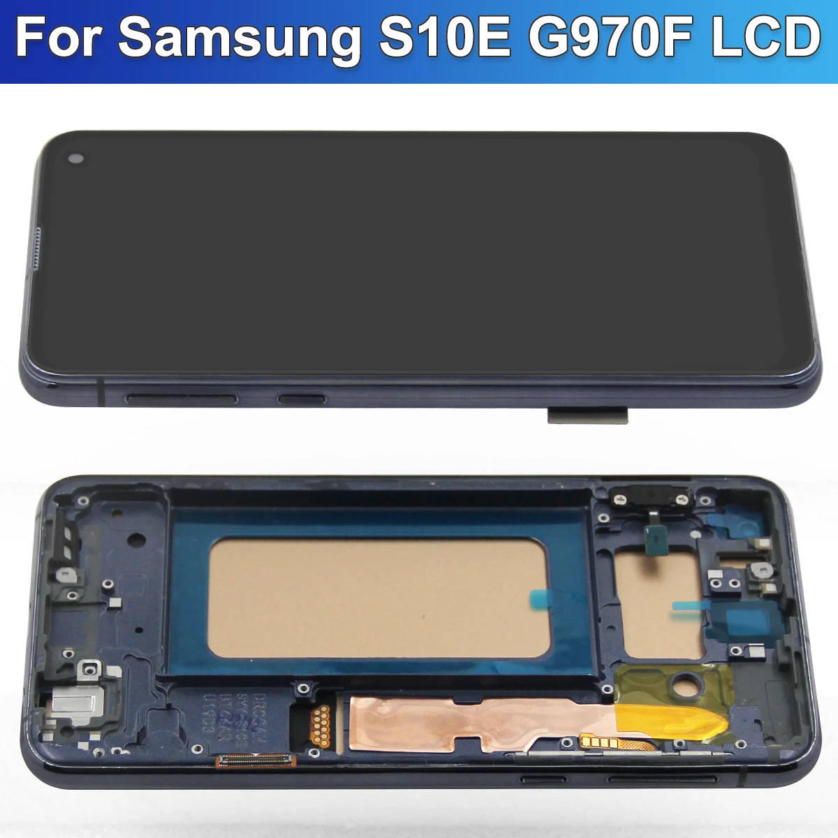 Pantalla táctil TFT INCELL LCD para Samsung S10E, repuesto de montaje de digitalizador LCD con marco para Samsung S10E, G970, G970F