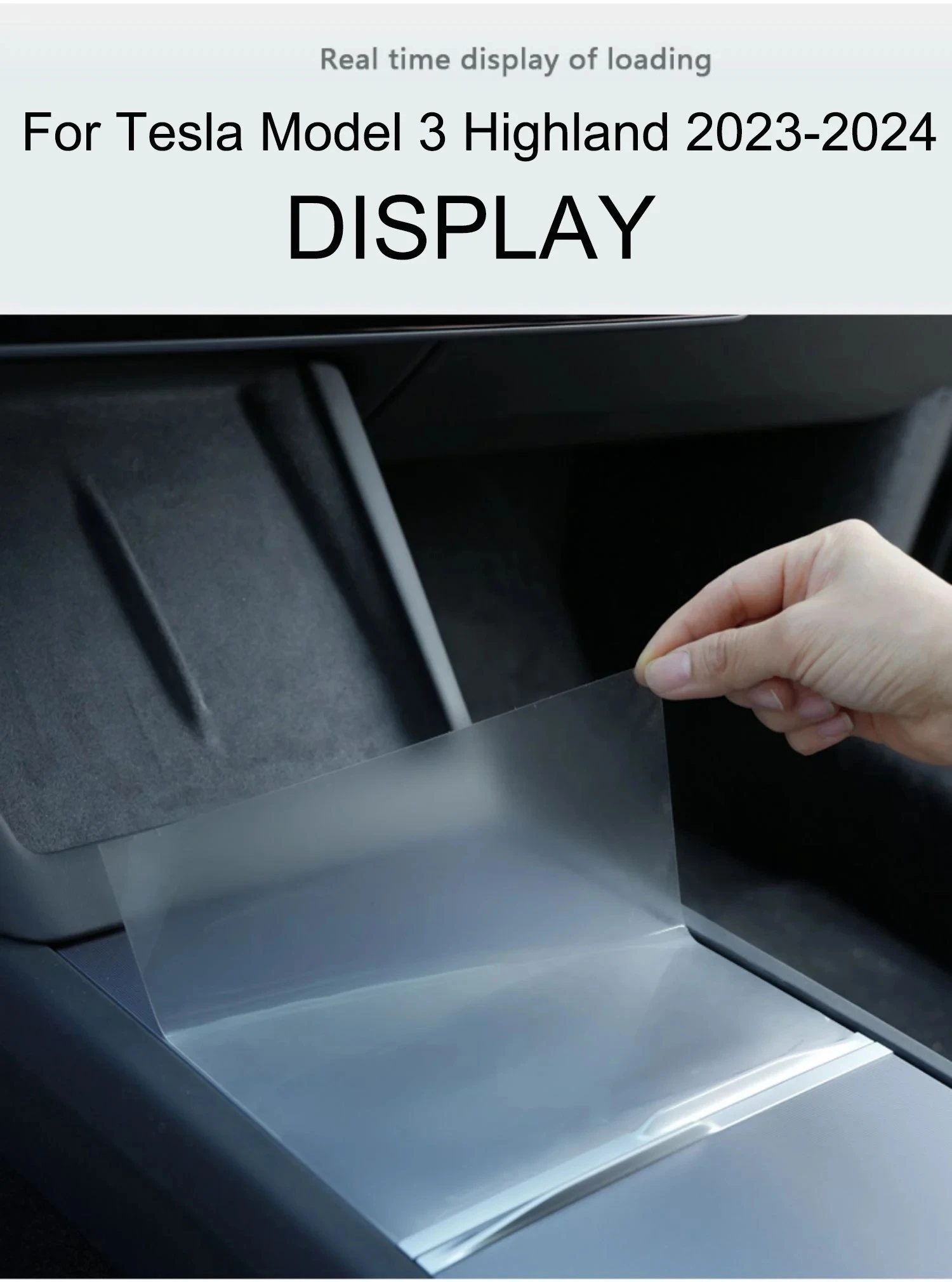 TPU Schutzfolie für Tesla Model Y Juniper & Model 3 Highland 2025 Mittelkonsole Anti-Kratz-Aufkleber – Detail 7
