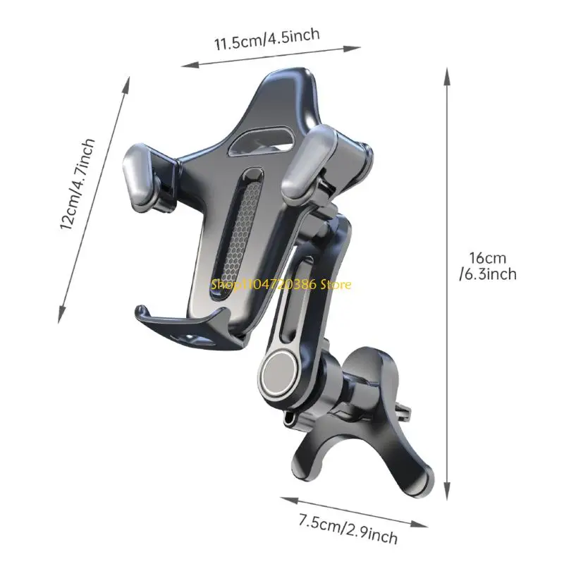 K0EA نونسليب سيارة تنفيس الهاتف جبل العالمي على شكل Y تمديد ABS المواد الثقيلة #6