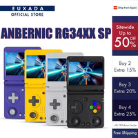 RG34XXSP Handheld Game Console, 3.4 Inch IPS Screen, Linux 64-bit, 3300mAh, WIFI, Foldable Retro Video Game Player