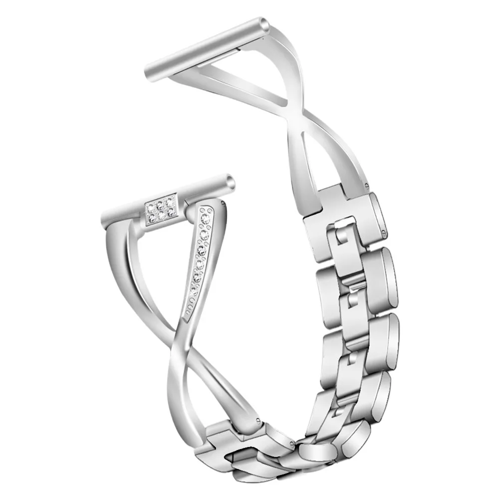 1Pcs 22Mm Alloy Watch Band Rhinestone Inlaid Luxury Replacement Strap for Smartwatch Compatible with Samsung