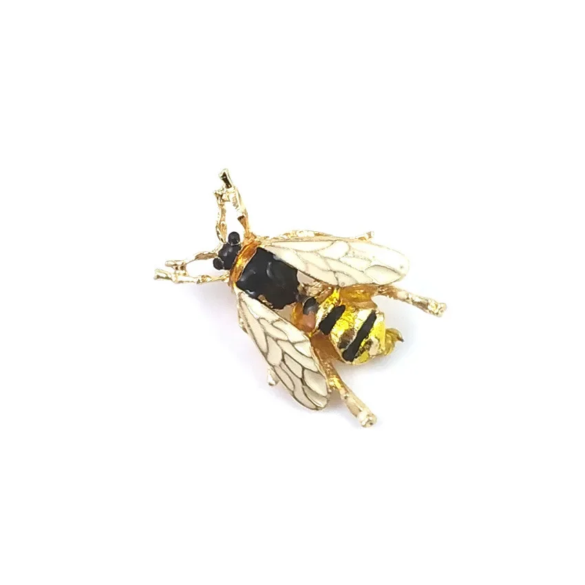 1Pc Punk Bee Brooch for Men Women Retro Little Bee Animal Brooches Pins Jewelry Accessories Party Gifts 2024 Trend Cool Thing