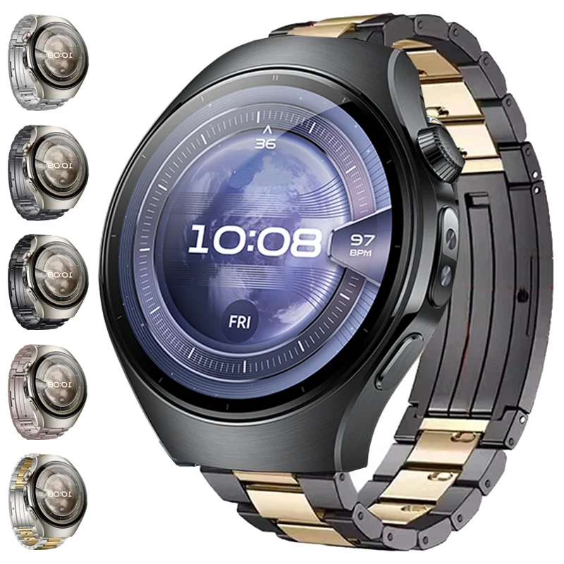 

Luxury Titanium Strap For HUAWEI Watch 5 46mm Metal Sports Band For HUAWEI Watch 546mm Bracelet Business Band Correa