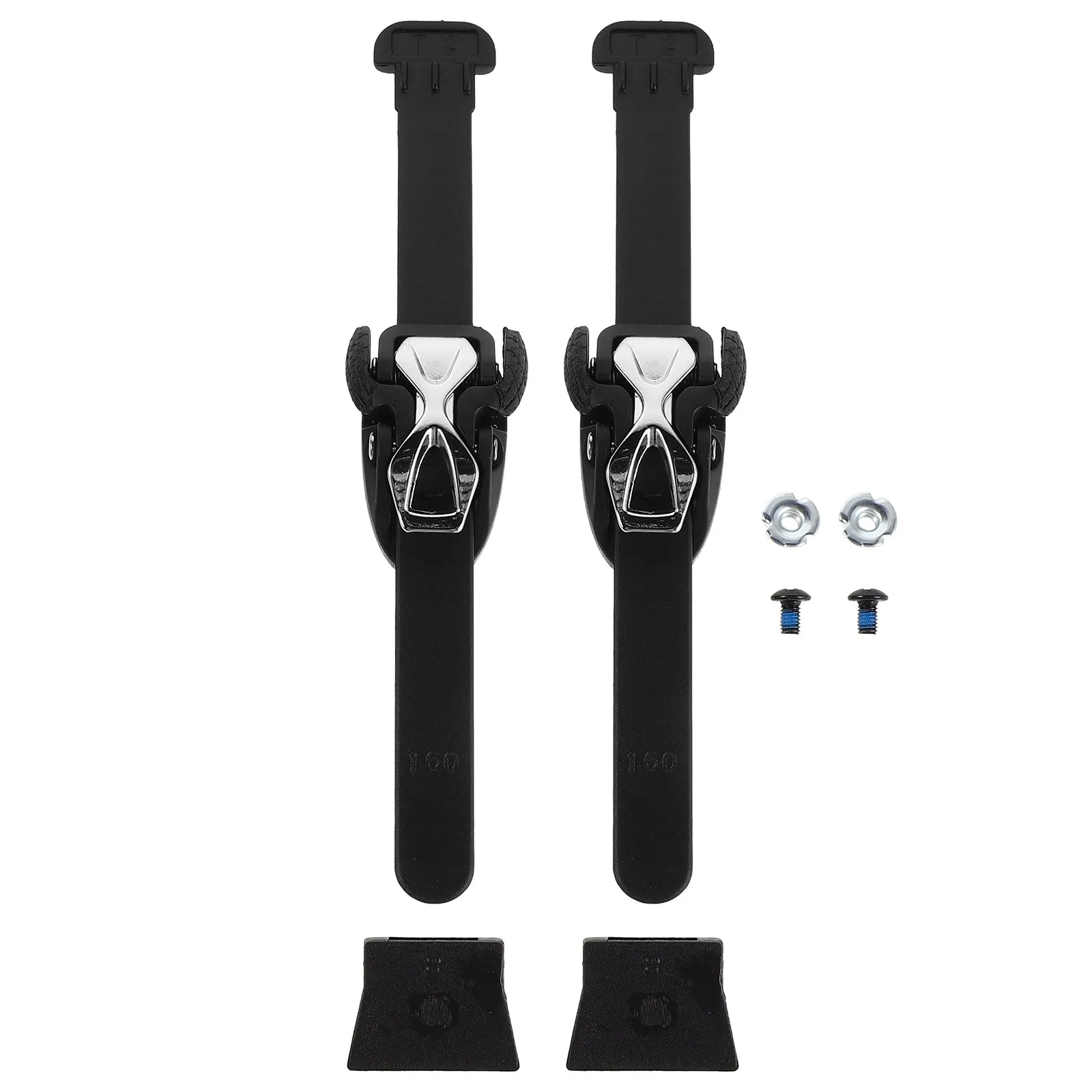 

2Sets Roller Skate Buckle Straps Universal Adjustable Replacement Buckles Latches for Inline Skating Ice Skates