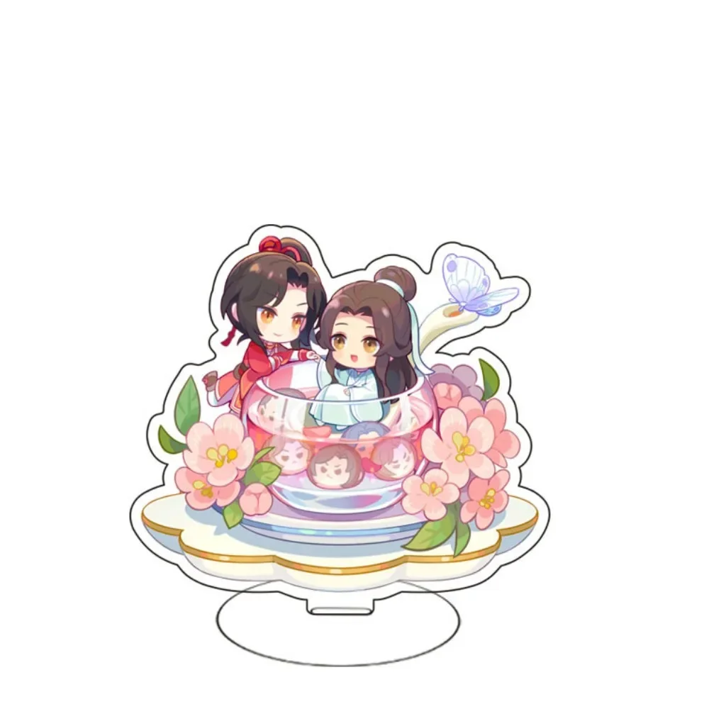 Anime TianGuan Ci Fu Acrylic Stand Model Plate Keychain Desk Decor Heaven Official’s Blessing Xie Lian Hua Cheng Doll Collection