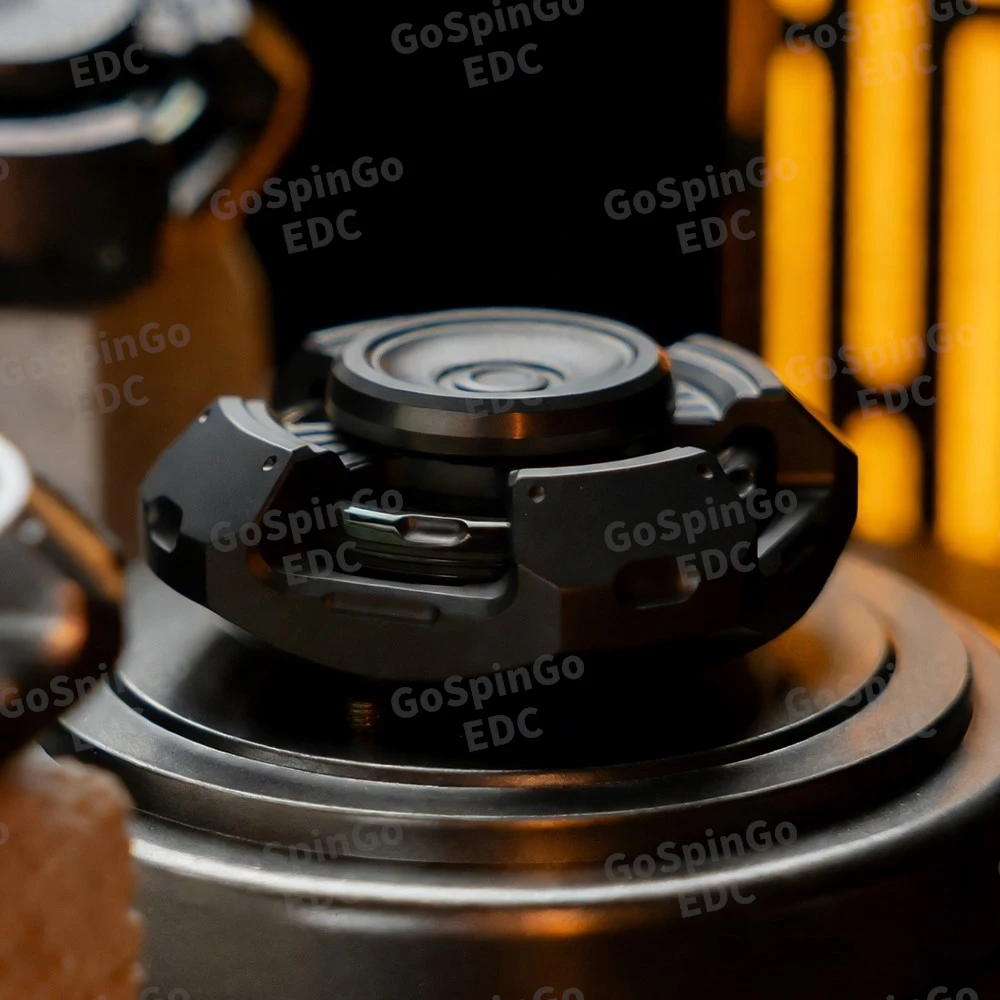 WANWU-EDC Nfe Zender Linkage Spinner Rvs Zirkonium Fidget Spinner Fidget Speelgoed Voor Volwassenen Angst Relief Gadgets