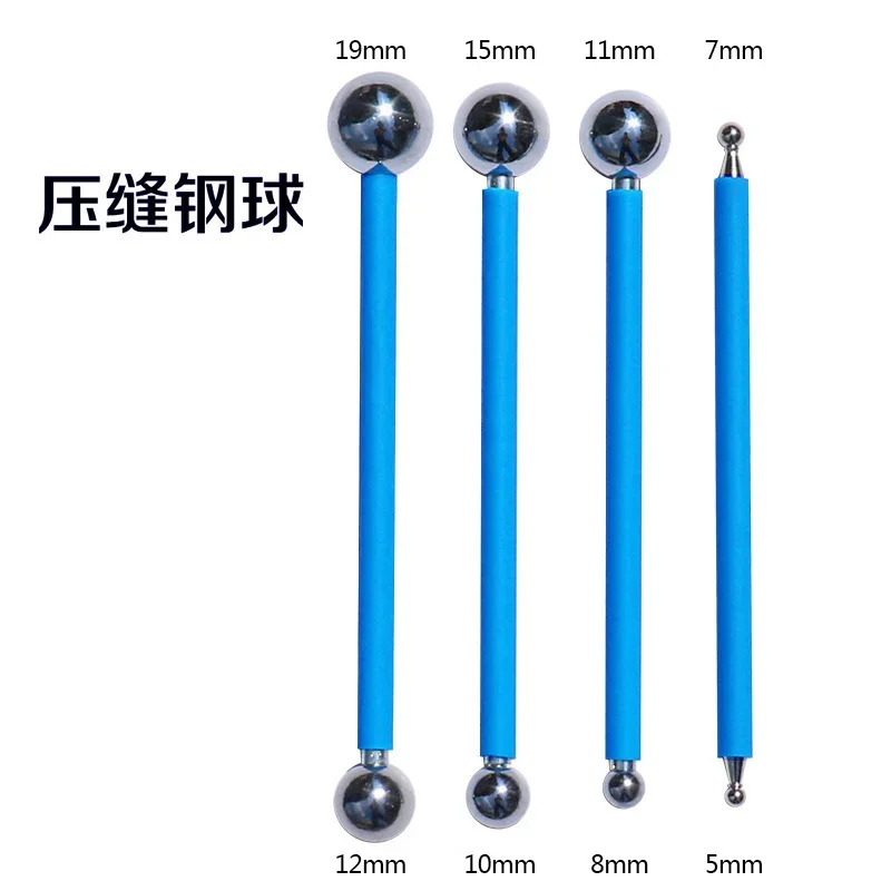 

6pcs Double Steel Pressed Ball Tile Grout Repairing Stick Ceramic Floor Grout Glue Gap Scraping Construction Tools 4pcs/set