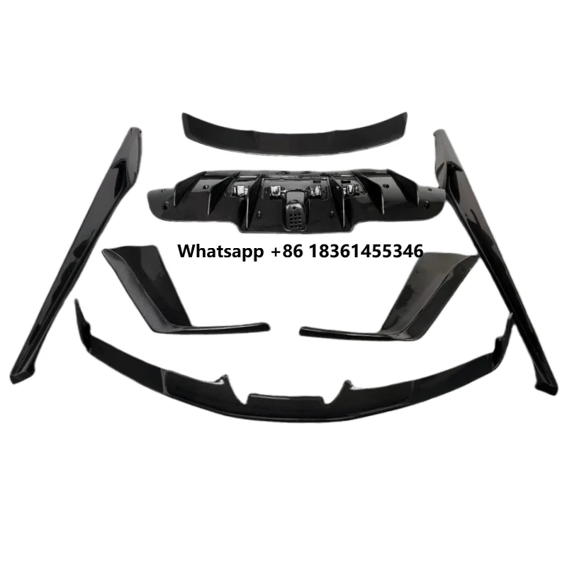 

Carbon Fiber N-style Front Bumper Edge Rear Diffuser Spoiler Side Skirt for 488 GTB Body Kit