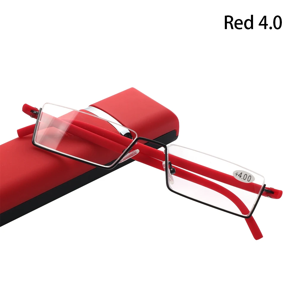 

Unisex Portable TR90 Half Frame Reading Glasses Reader Eyeglasses Semi Rimless