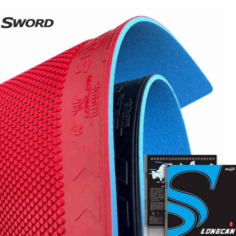 

Sword Long Can Table Tennis Rubber Sheet Pimples Out Sponge Thickness 2.0mm Ping Pong Rubber Fast Sinking & Speed Attack