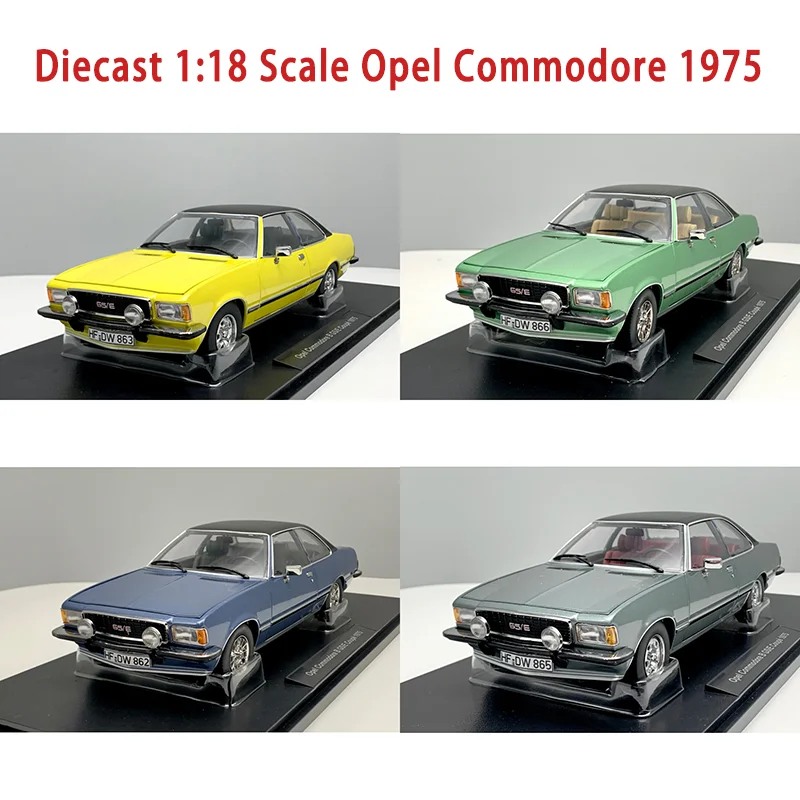 

Diecast 1:18 Scale Opel Commodore 1975 Alloy Simulation Car Model Adult Classic Collection Decoration Gift Static Display