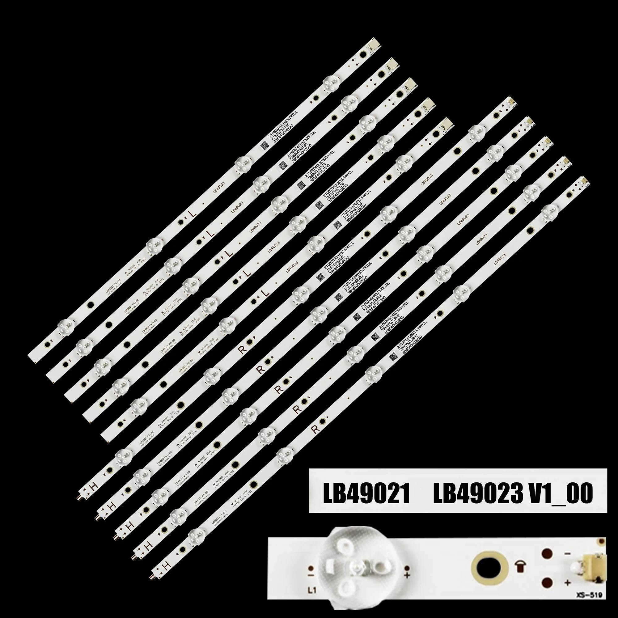 Imagem -01 - Faixa de Luz de Fundo Led para 49pus6162 12 49pus6162 Tpt490u2 Tv0d 3044312 M-l-yl Tt4906f Tv0d 3044312 m 3a 6560010 Ea0 3a 6560000 Ea0 faixa de luz de fundo led para 49pus6162 12 49pus6162 tpt490u2 tv0d 3044312 m l yl tt4906f tv0d 3044312 m 3a 6560010 ea0 3a 6560000 ea0 01