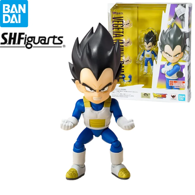 In Stock Bandai S.H.Figuarts Vegeta  Mini DAIMA Dragon Ball Daima Son Goku Anime Figure Action Model Figurals Brinquedos Toys