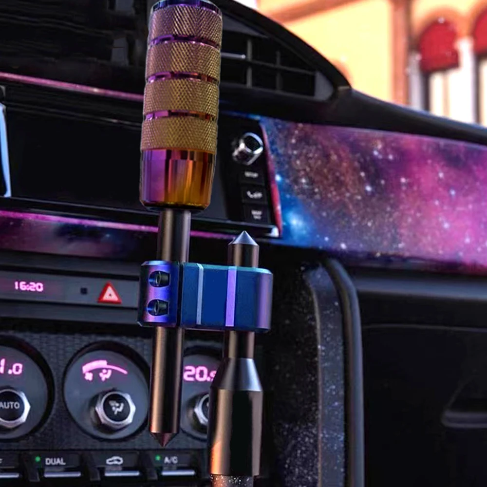 Mechanical Texture High quality Car Aluminum H Type Shift Knob Extension Adjustable Extender Gear Shifter With Three Adapters