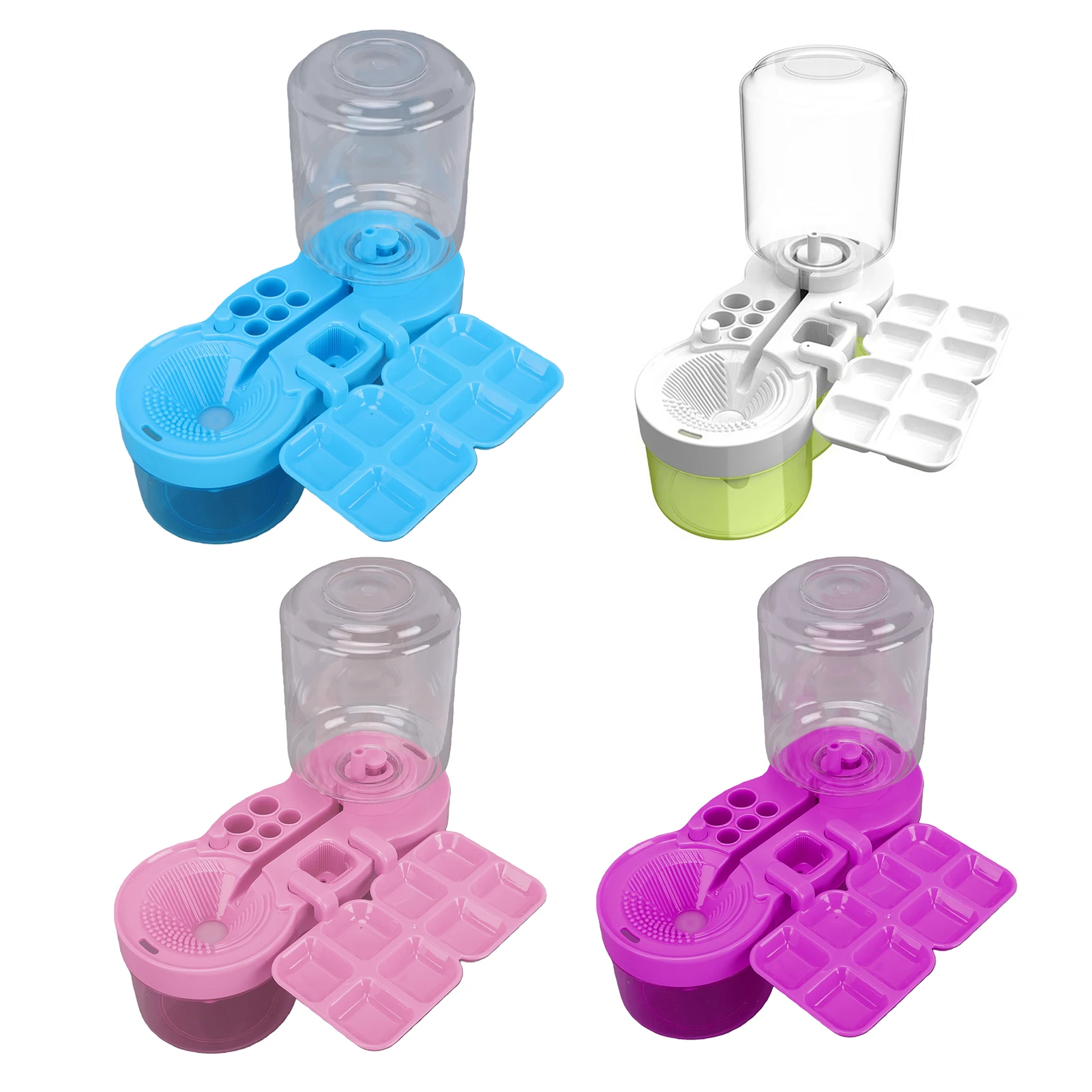 

Очиститель для кистей с резервуаром для воды, система циркуляции воды одним нажатием, инструмент для чистки кистей для художников, художественных студий и школ