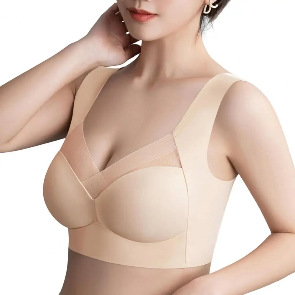 2026 Bra Wireless Bra Wireless Push-up Bra Plus Size Full Coverage Support Natural Lift Sport with Elastic Straps for Everyday W