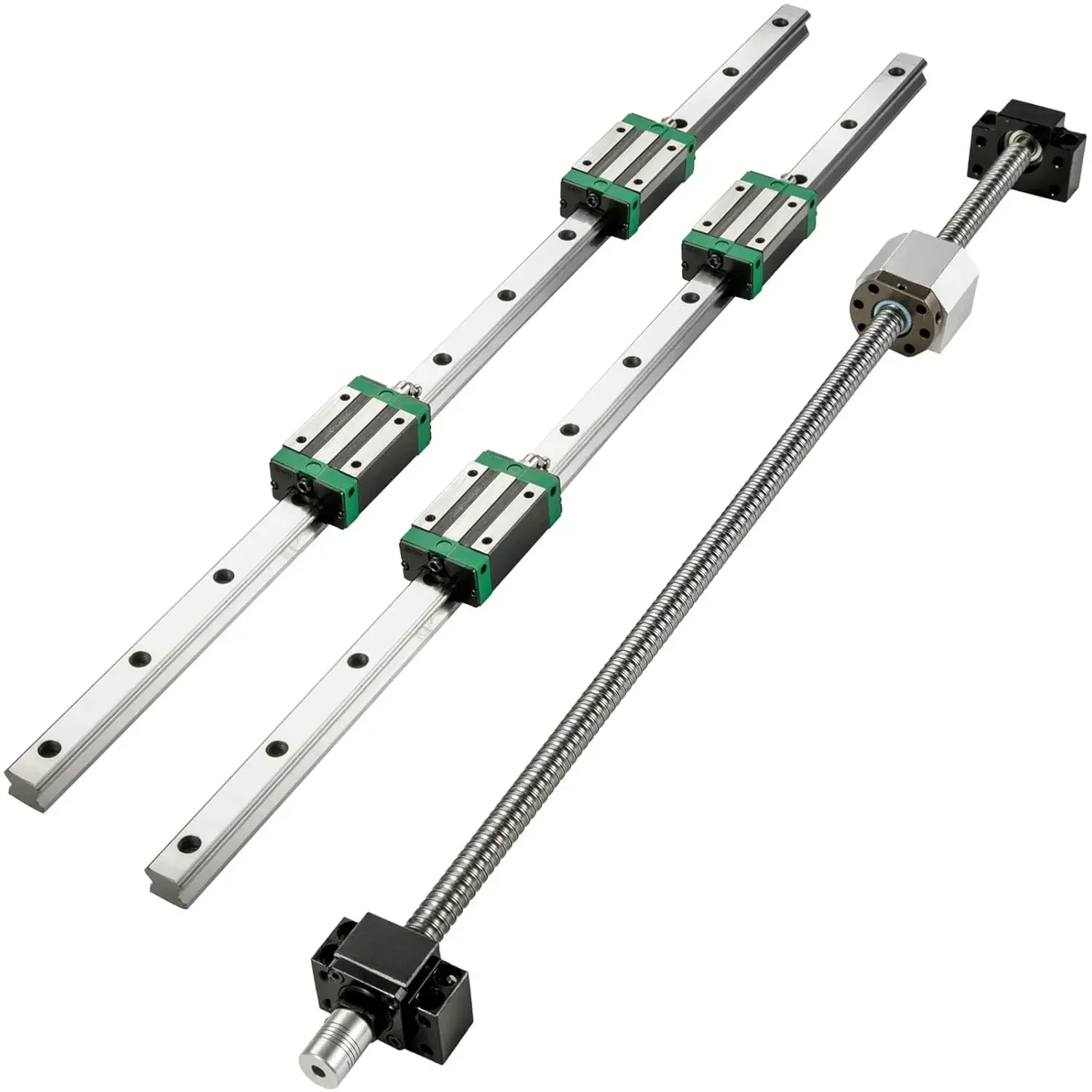 Linear Guide Rail 2Pcs HGR20-700mm Linear Slide Rail with 1Pcs RM1605-700mm Ballscrew