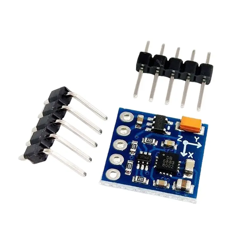 NEW HOT In Stock-Three-Axis Magnetic Sensor Module GY-271 HMC5883L 10PCS Electronic Compass Module