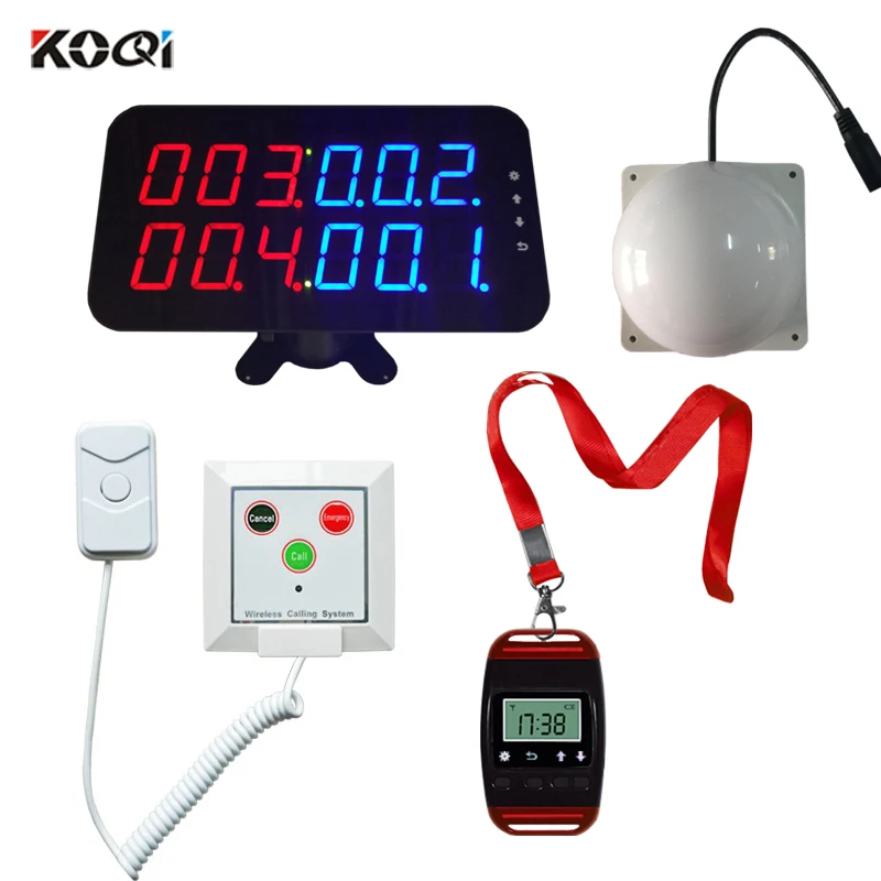 Digital Watch Buzzer System Emergency Bell for Elder People with Corridor Light