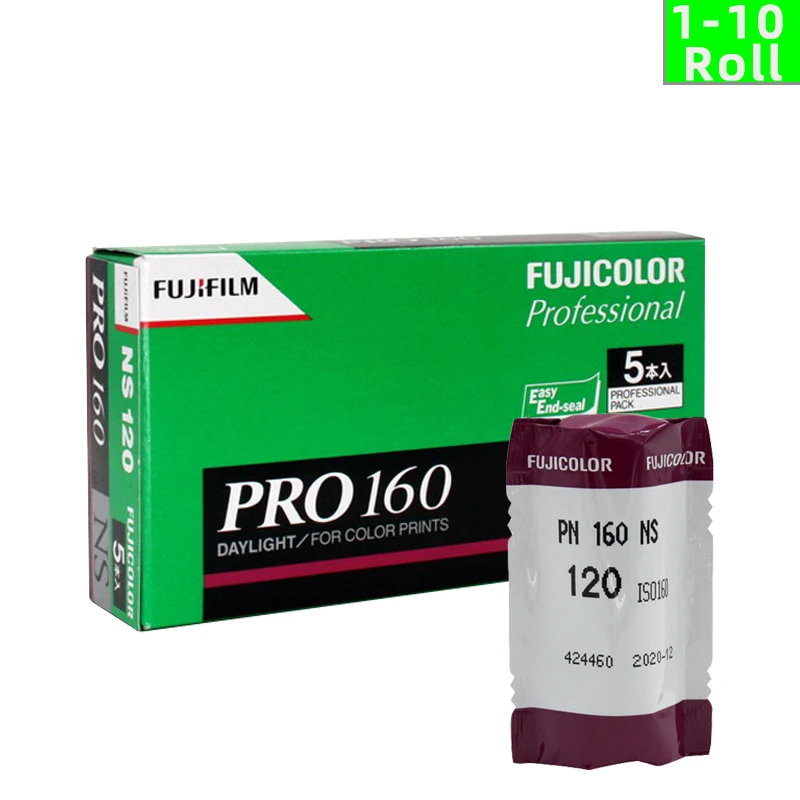 1/3/5/10 Rolls Original Fujifilm PRO160NS Fujicolor 120mm Color Professional Negative Film （Expiration Date 2024.01）