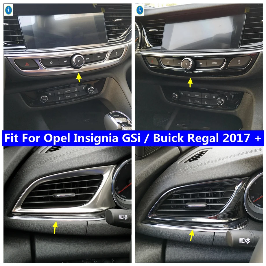 

Central Air Conditioning Control Panel / AC Outlet Vent Decor Frame Cover Trim For Opel Insignia GSi / Buick Regal 2017 - 2023