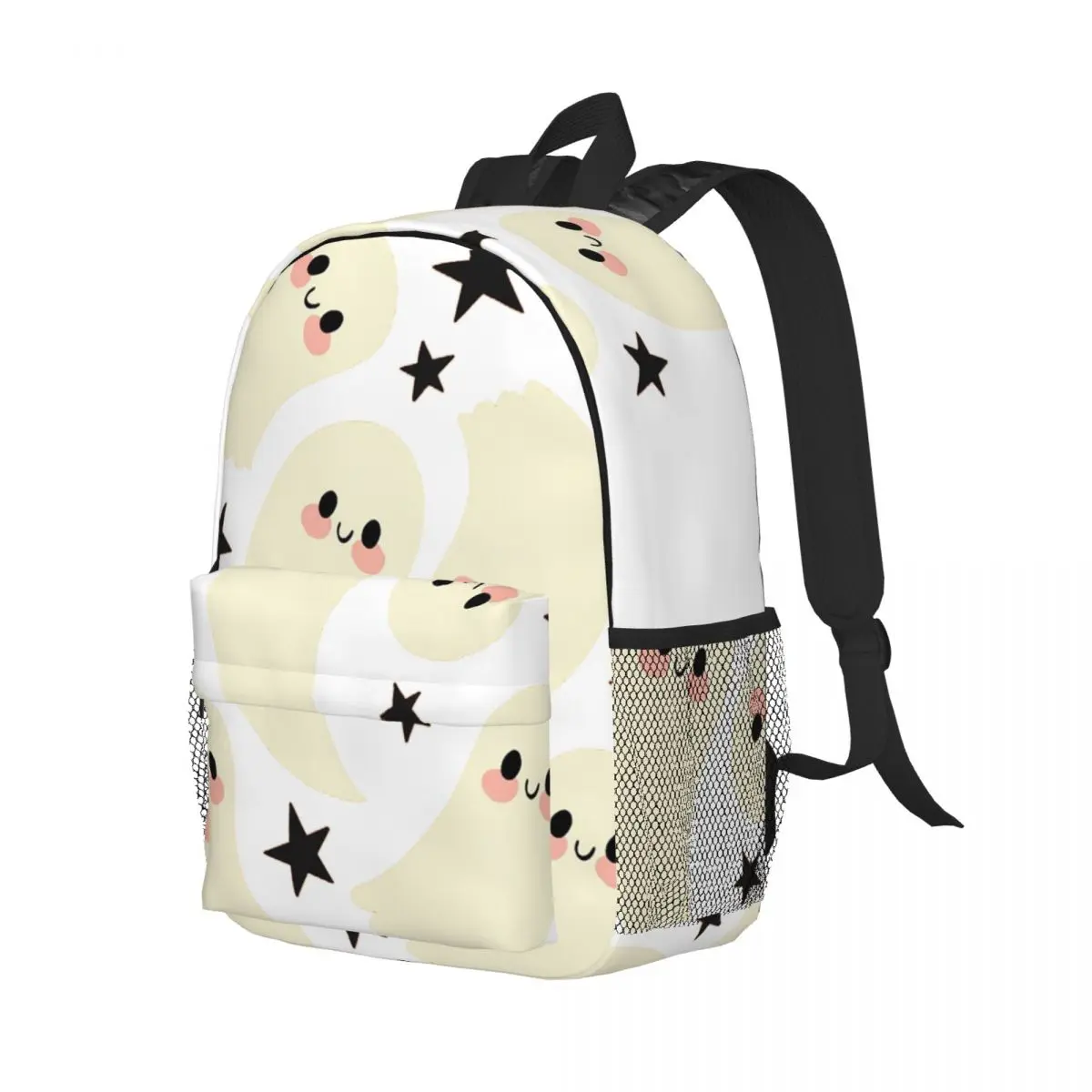 Sac à dos fantômes mignons pour garçons et filles, cartable décontracté pour étudiants, sacs d'école, sac à dos de voyage, sac initié, grande capacité