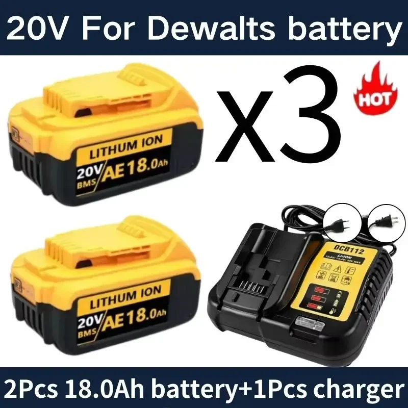 

For DeWalt Screwdriver 20V 6.0Ah/8.0Ah/12.0Ah18.0Ah DCB200 Battery Lithium-ion DCB612 DCB609 DCB205 DCB200 DCB182 for Dewalt 20V