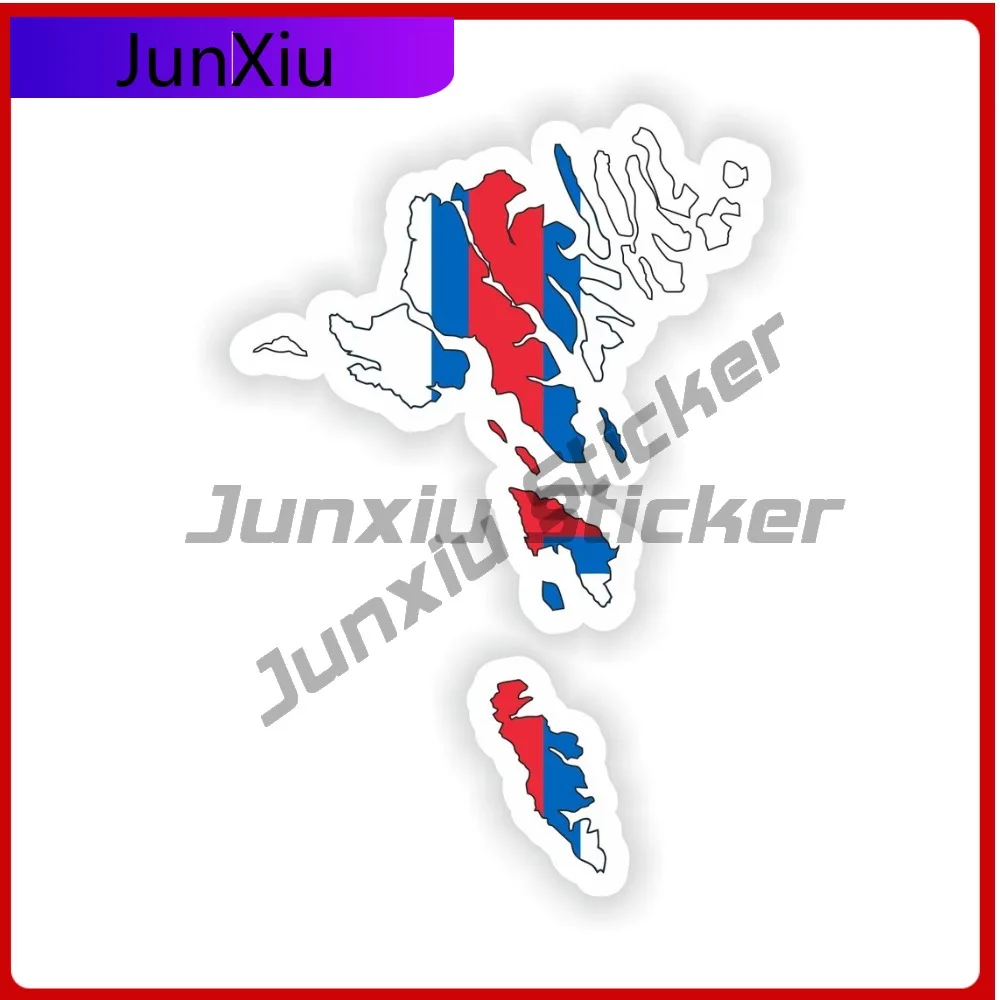 

Faroe Islands Map Flag Silhouette Vinyl Sticker Graphics Suv Bumper Outdoor Camping Car Sticker Map Motorcycle Stickers Funny