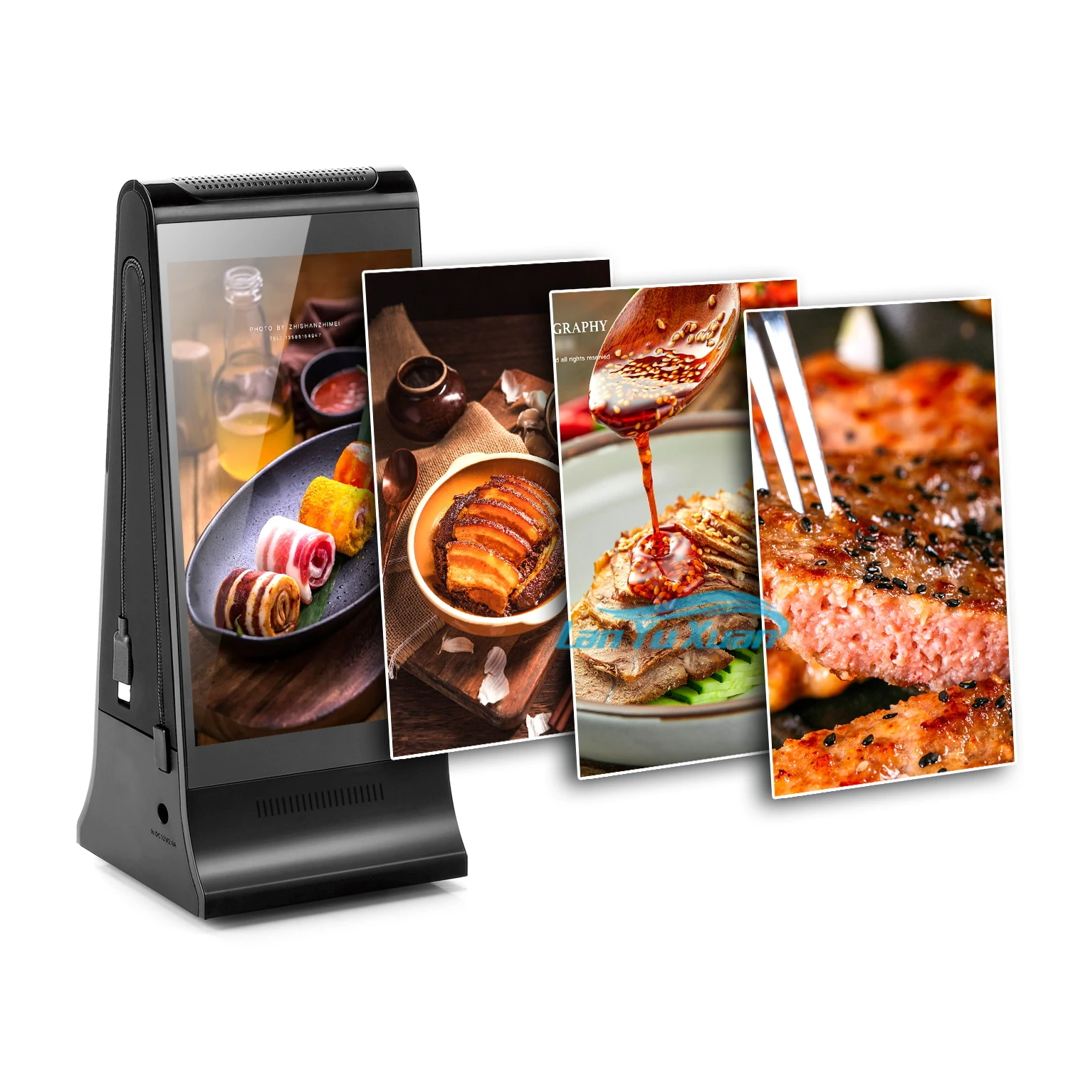 Cloud Sever FYD-868 Plus X Android Wifi LCD 8 Inch Touch Screen Restaurant Table Top Advertising Player Digital Menu Signage