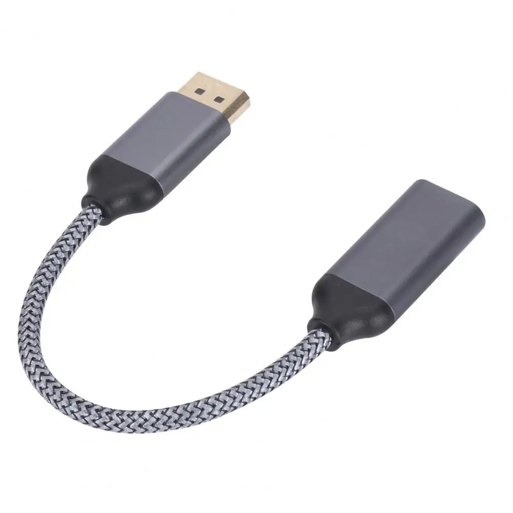 Converter Dp Flexible Cable Universal -compatible Display Port to Hdtv Adapter Cable for Connection Compact Size for Easy