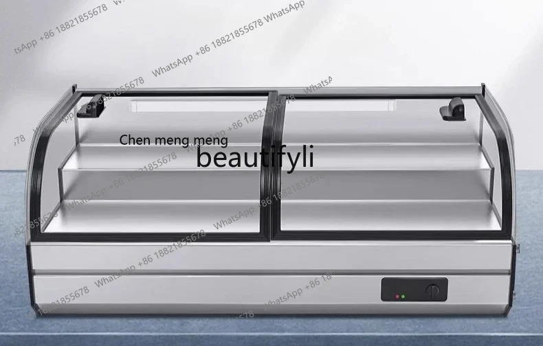 D178  Refrigerated three-layer display cabinet Night market tricycle mobile stall freezer Commercial fresh-keeping fried skewers