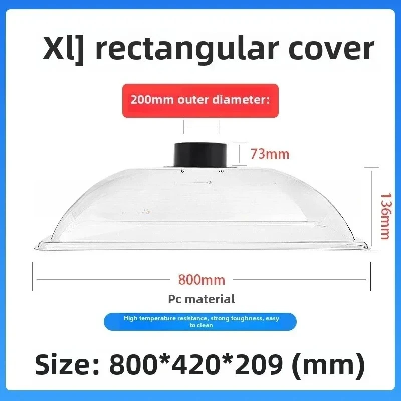 Оборудование для очистки выхлопной системы Дымовой вытяжной системы Очень большой вытяжной колпак для прижигания