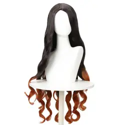 Kamado Nezuko Anime Cosplay Costume, Kimono, Perruque, Uniforme, Hallween, Femmes, Enfants